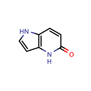 Chemical structure of 1H-Pyrrolo[3,2-b]pyridin-5(4H)-one , CAS 17322-91-7, AChemBlock X195566