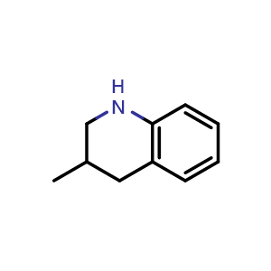 Chemical structure of 3-Methyl-1,2,3,4-tetrahydroquinoline , CAS 20668-20-6, AChemBlock X195582