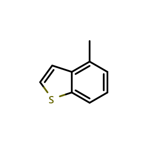 Chemical structure of 4-Methylbenzo[b]thiophene , CAS 14315-11-8, AChemBlock X195599