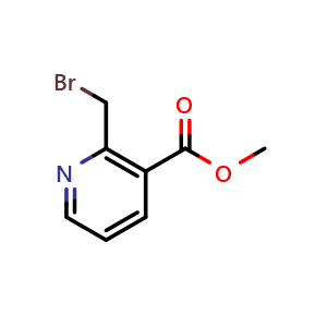 Chemical structure of Methyl 2-(bromomethyl)nicotinate , CAS 116986-08-4, AChemBlock X195617