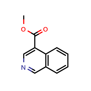 Chemical structure of Methyl isoquinoline-4-carboxylate , CAS 20317-40-2, AChemBlock X195626