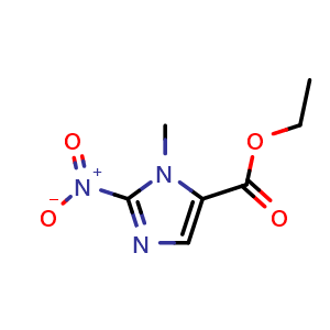 Chemical structure of Ethyl 1-methyl-2-nitroimidazole-5-carboxylate , CAS 39070-13-8, AChemBlock X195664