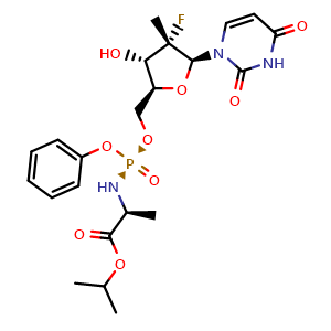 Chemical structure of Sofosbuvir impurity D , CAS 2743427-31-6, AChemBlock X195675