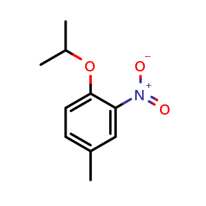 Chemical structure of 1-isopropoxy-4-methyl-2-nitrobenzene , CAS 78944-97-5, AChemBlock X195683