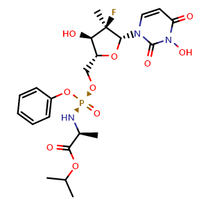 Chemical structure of Sofosbuvir impurity L , AChemBlock X195691