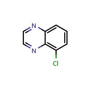 Chemical structure of 5-Chloroquinoxaline , CAS 62163-09-1, AChemBlock X195698