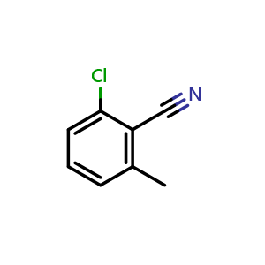 Chemical structure of 2-Chloro-6-methylbenzonitrile , CAS 6575-09-3, AChemBlock X195711