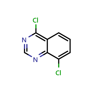 Chemical structure of 4,8-Dichloroquinazoline , CAS 7148-34-7, AChemBlock X195726