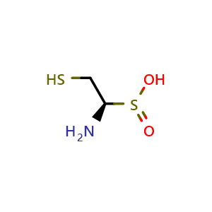 Chemical structure of L-Cysteinesulfinic acid , CAS 1115-65-7, AChemBlock X195734