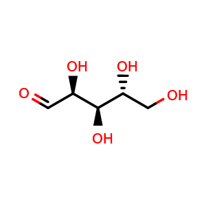Chemical structure of Arabinose , CAS 147-81-9, AChemBlock X195755