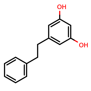 Chemical structure of Dihydropinosylvin , CAS 14531-52-3, AChemBlock X195759