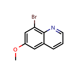 Chemical structure of 8-bromo-6-methoxyquinoline , CAS 50488-36-3, AChemBlock X195766