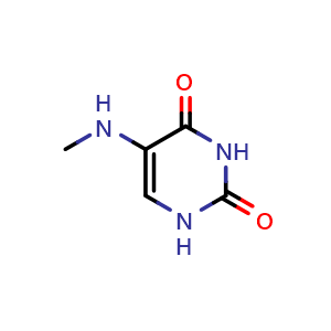 Chemical structure of 5-Methylaminouracil , CAS 7577-92-6, AChemBlock X195772