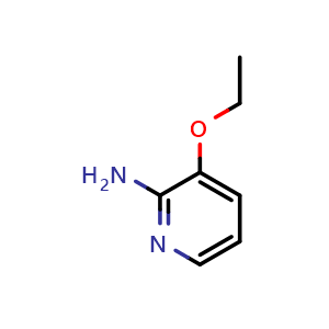 Chemical structure of 3-Ethoxypyridin-2-amine , CAS 10006-74-3, AChemBlock X195788