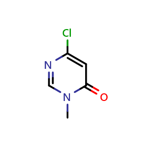 Chemical structure of 6-Chloro-3-methyl-3,4-dihydropyrimidin-4-one , CAS 101079-62-3, AChemBlock X195793