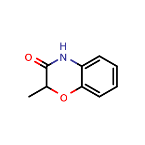 Chemical structure of 2-Methyl-2H-benzo[b][1,4]oxazin-3(4H)-one , CAS 21744-83-2, AChemBlock X195808