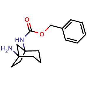 Chemical structure of Benzyl (5-aminobicyclo[3.2.1]octan-1-yl)carbamate , CAS 1383973-53-2, AChemBlock X195879