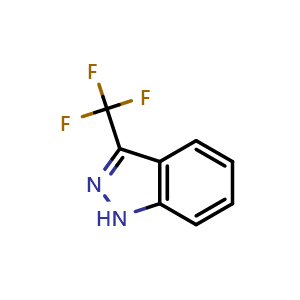 Chemical structure of 3-(Trifluoromethyl)-1H-indazole , CAS 57631-05-7, AChemBlock X195964