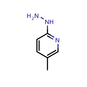 Chemical structure of 2-Hydrazinyl-5-methylpyridine , CAS 4931-01-5, AChemBlock X195982