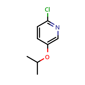 Chemical structure of 2-Chloro-5-isopropoxypyridine , CAS 1204483-99-7, AChemBlock X195992