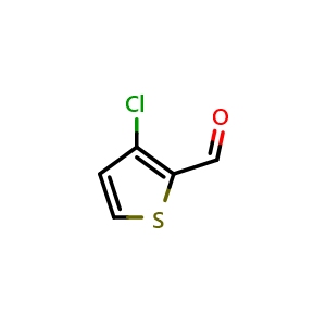 Chemical structure of 3-Chlorothiophene-2-carbaldehyde , CAS 67482-48-8, AChemBlock X196055