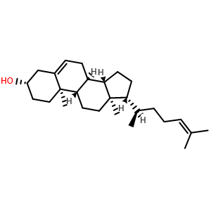 Chemical structure of Desmosterol , CAS 313-04-2, AChemBlock X196072