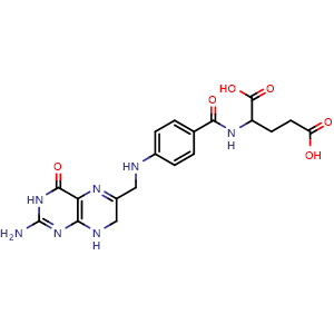 Chemical structure of Dihydrofolic acid , CAS 4033-27-6, AChemBlock X196073