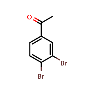 Chemical structure of 1-(3,4-Dibromophenyl)ethanone , CAS 3114-30-5, AChemBlock X196110