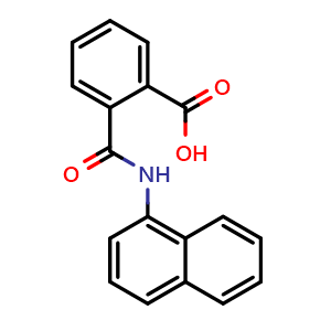 Chemical structure of N-1-Naphthylphthalamic acid , CAS 132-66-1, AChemBlock X196176