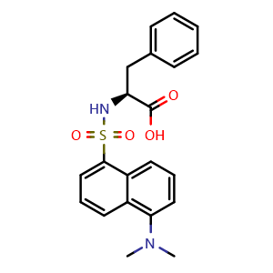 Chemical structure of Dansylphenylalanine , CAS 1104-36-5, AChemBlock X196178