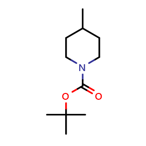 Chemical structure of tert-Butyl 4-methylpiperidine-1-carboxylate , CAS 123387-50-8, AChemBlock X196218