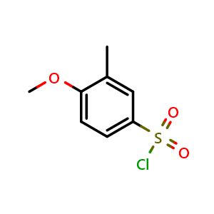 Chemical structure of 4-Methoxy-3-methylbenzenesulfonyl chloride , CAS 84910-98-5, AChemBlock X196233