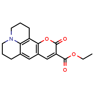Chemical structure of Coumarin 314 , CAS 55804-66-5, AChemBlock X196262