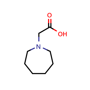 Chemical structure of 2-(Azepan-1-yl)acetic acid , CAS 52703-80-7, AChemBlock X196265