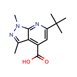 6-(tert-Butyl)-1,3-dimethyl-1H-pyrazolo[3,4-b]pyridine-4-carboxylic acid
