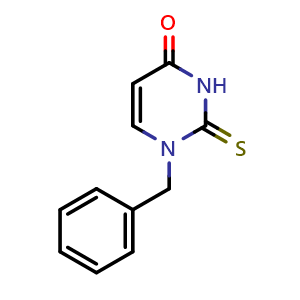 Chemical structure of Benzylthiouracil , CAS 6336-50-1, AChemBlock X196335