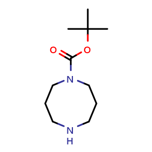 Chemical structure of tert-Butyl 1,5-diazocane-1-carboxylate , CAS 223797-64-6, AChemBlock X196338