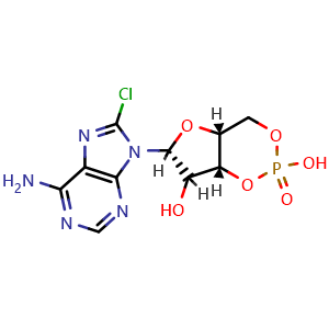 Chemical structure of 8-Chloro-CAMP , CAS 41941-56-4, AChemBlock X196379