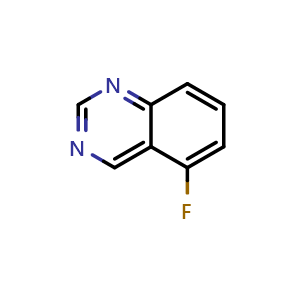 Chemical structure of 5-Fluoroquinazoline , CAS 16499-43-7, AChemBlock X196408