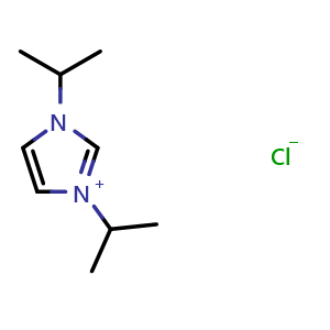 Chemical structure of 1,3-Diisopropylimidazolium chloride , CAS 139143-09-2, AChemBlock X196422