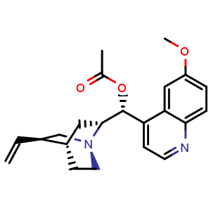 Chemical structure of O-Acetylquinine , CAS 18797-86-9, AChemBlock X196512