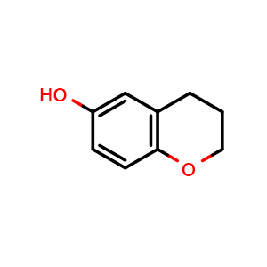 Chemical structure of Chroman-6-ol , CAS 5614-78-8, AChemBlock X196579