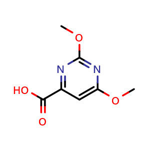 Chemical structure of 2,6-Dimethoxypyrimidine-4-carboxylic acid , CAS 59864-30-1, AChemBlock X196608