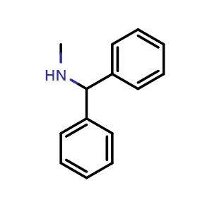 Chemical structure of N-Methyl-1,1-diphenylmethanamine , CAS 14683-47-7, AChemBlock X196616