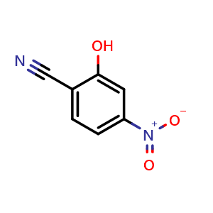 Chemical structure of 2-Hydroxy-4-nitrobenzonitrile , CAS 39835-14-8, AChemBlock X196630