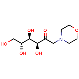 Chemical structure of 1-Deoxy-1-morpholino-D-fructose , CAS 6291-16-3, AChemBlock X196632