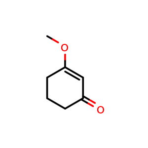 Chemical structure of 3-Methoxycyclohex-2-en-1-one , CAS 16807-60-6, AChemBlock X196643