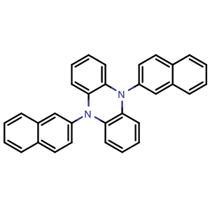 Chemical structure of 5,10-Di(2-Naphthyl)-5,10-dihydrophenazine , CAS 1934269-97-2, AChemBlock X196719