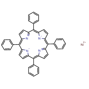 Chemical structure of Nickel(II) meso-tetraphenylporphine , CAS 14172-92-0, AChemBlock X196735