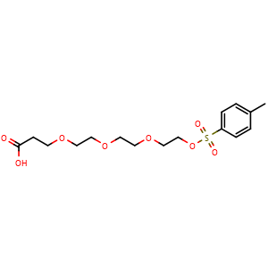Chemical structure of Tos-PEG4-acid , CAS 1453117-42-4, AChemBlock X196752